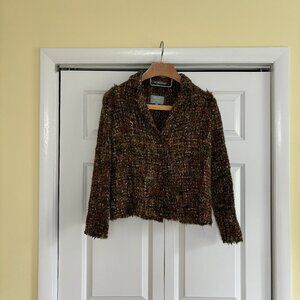 Light mixed wool and yarns smart jacket in good condition